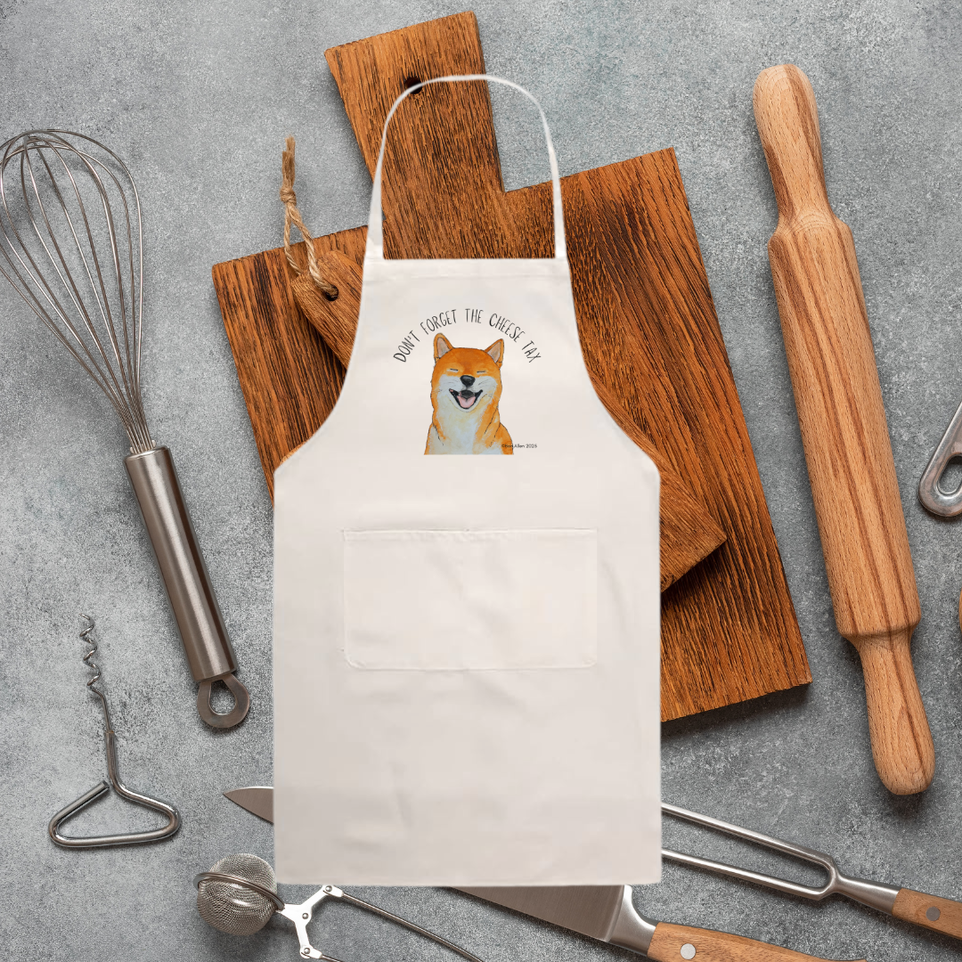 Shiba Inu Apron for Cooks Under Canine Supervision