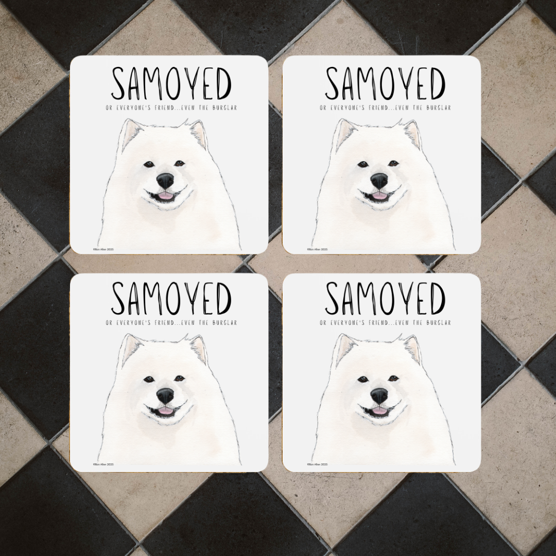 Samoyed Coasters Set of 4
