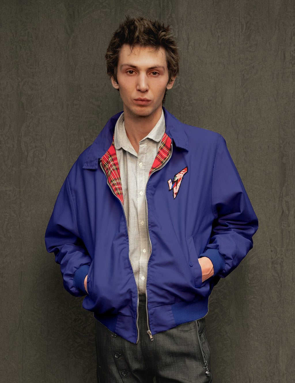 Classic Blue Harrington Jacket