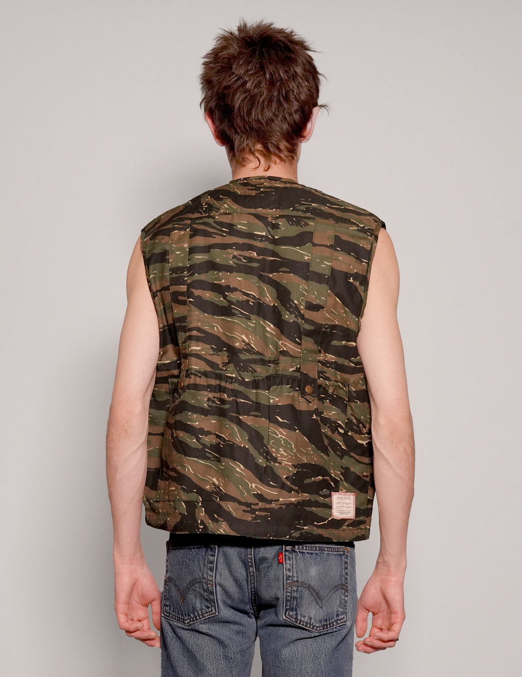 Vintage Tiger Camo Gilet Jacket