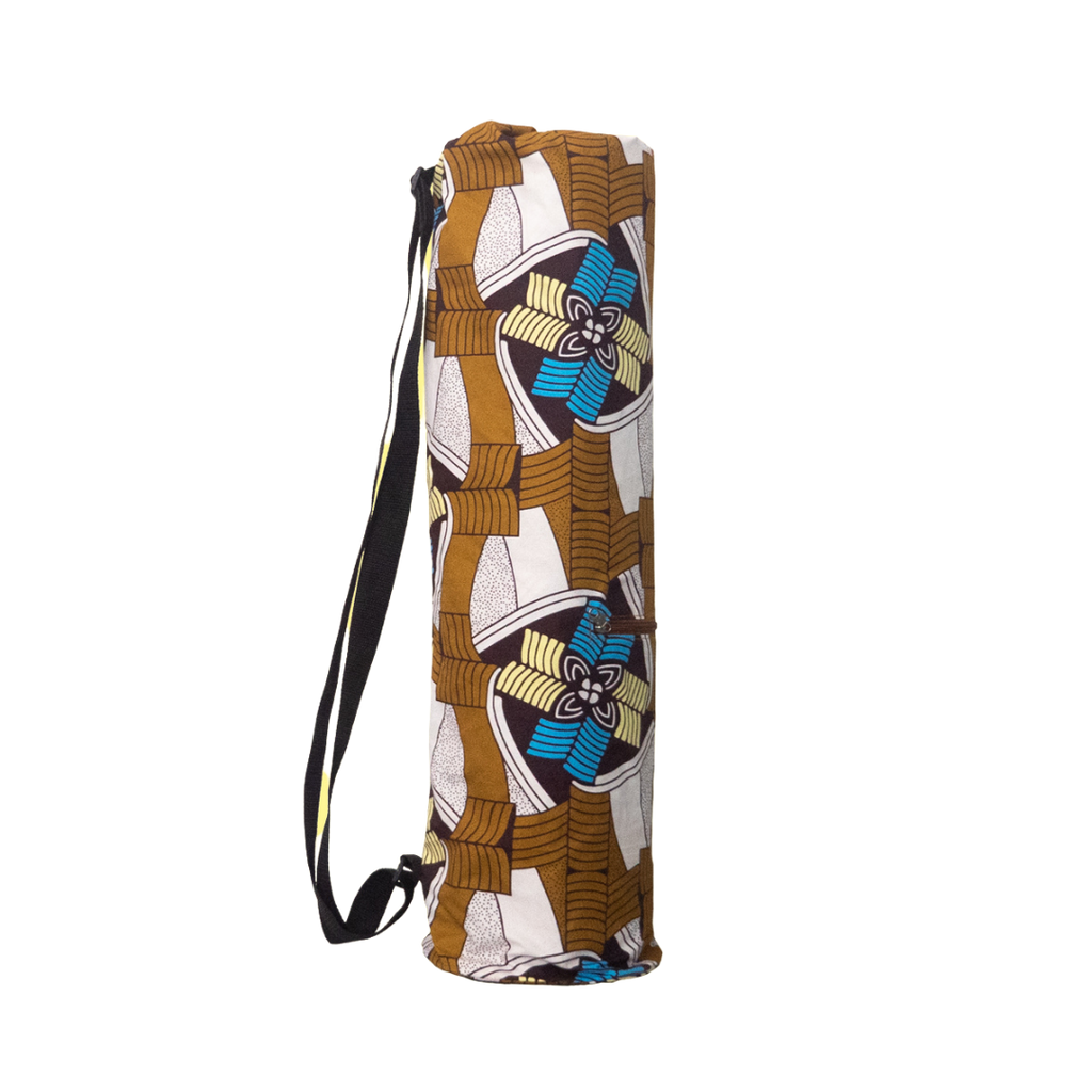 Kapha Yoga Bag in White, Brown and Blue