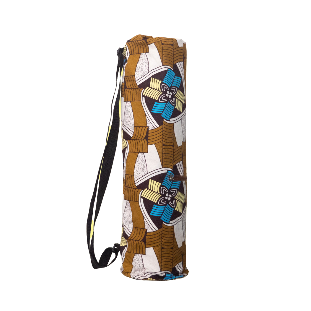 Kapha Yoga Bag in White, Brown and Blue