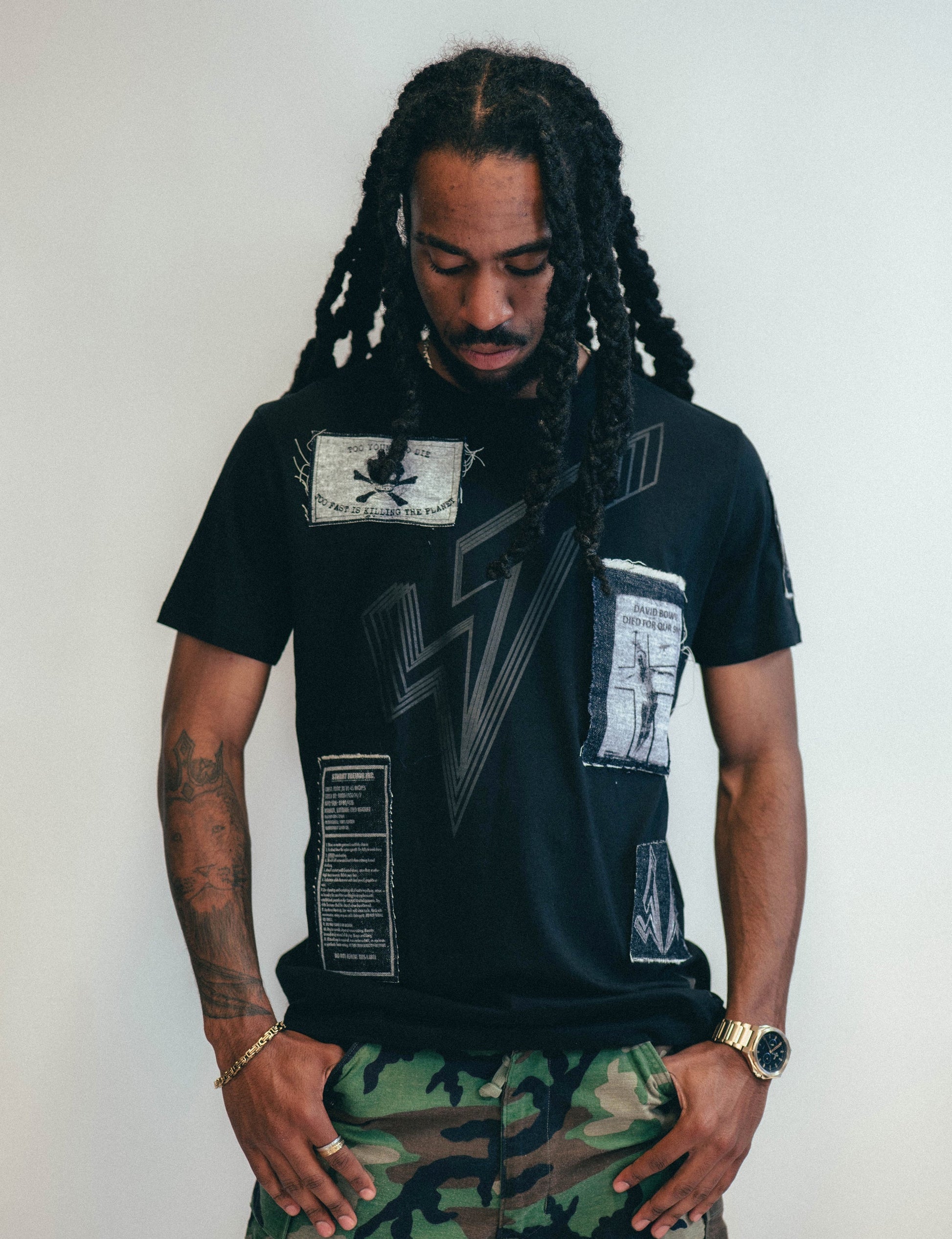 Black Patched Logo T-Shirt