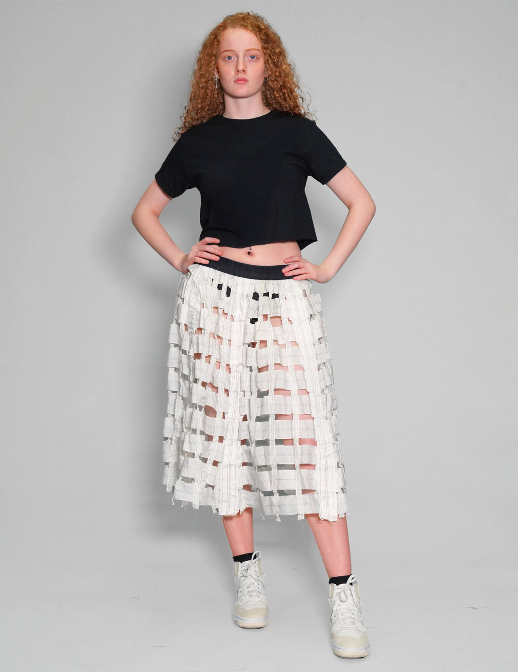 Parachute Skirt in White or Black