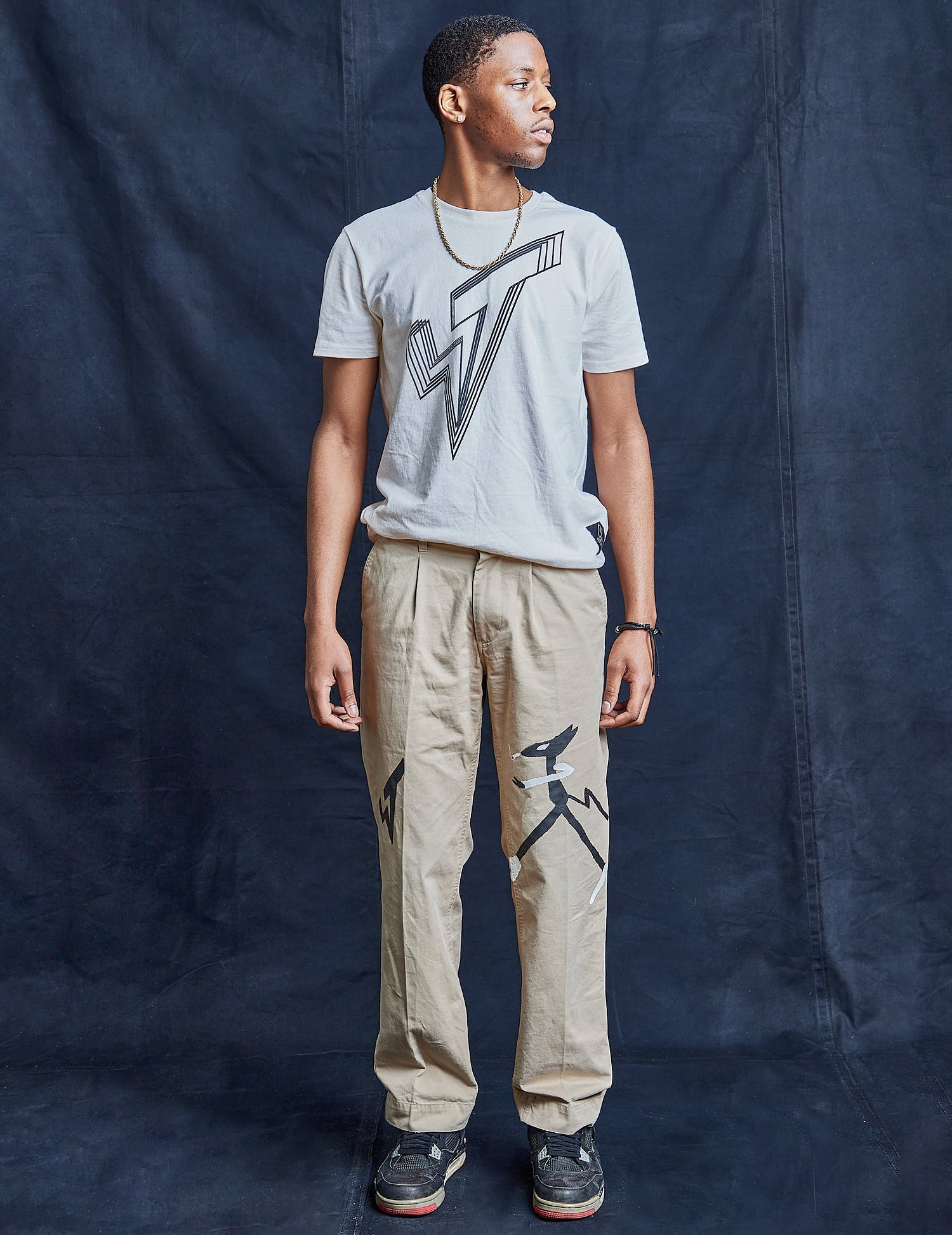 Cats Who Strut Vintage Cotton Trousers
