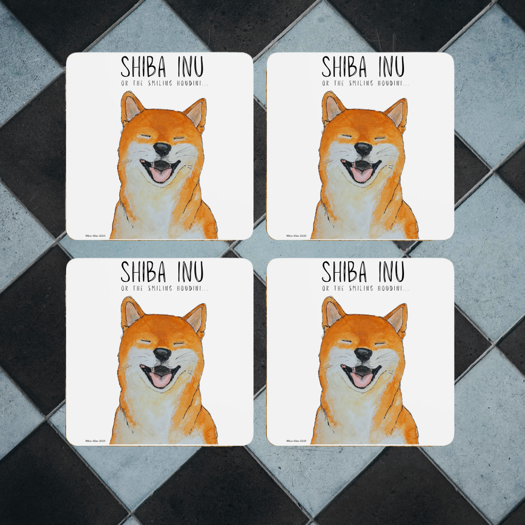 Shiba Inu Coasters Set of 4