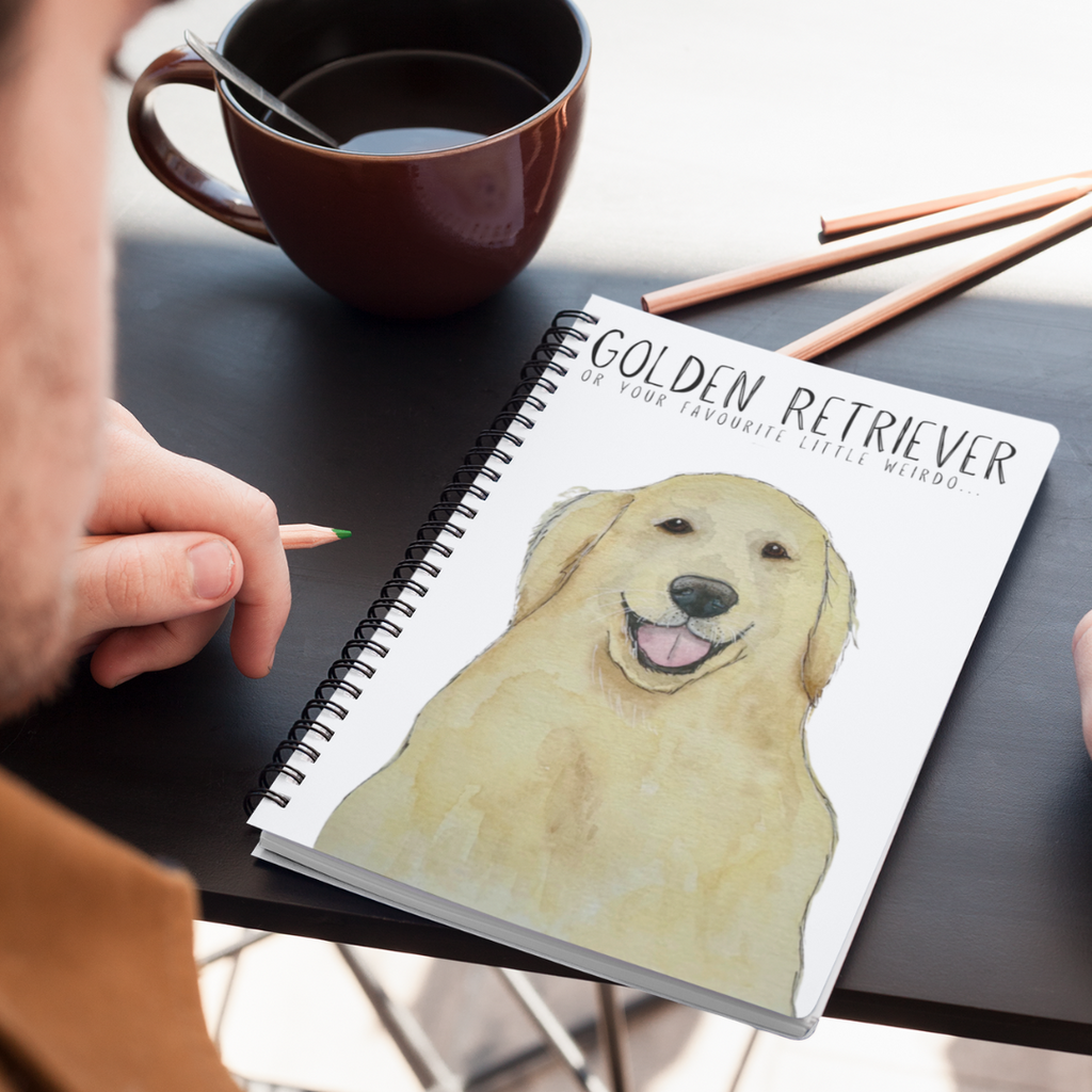 Golden Retriever Thoughts Notebook for Your Deepest or Silliest Ideas