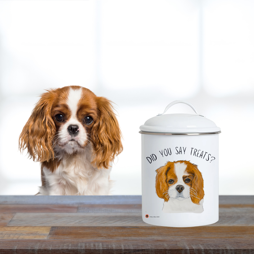 Royal Ceramic Treat Jar for Dogs