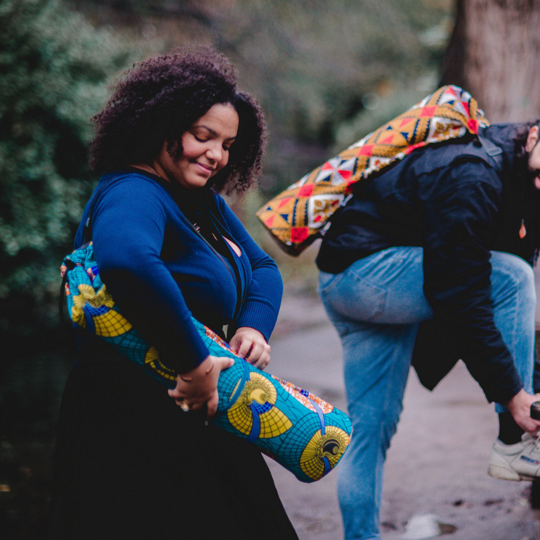 Yoga Bag Nautilus Sky Blue Seashells