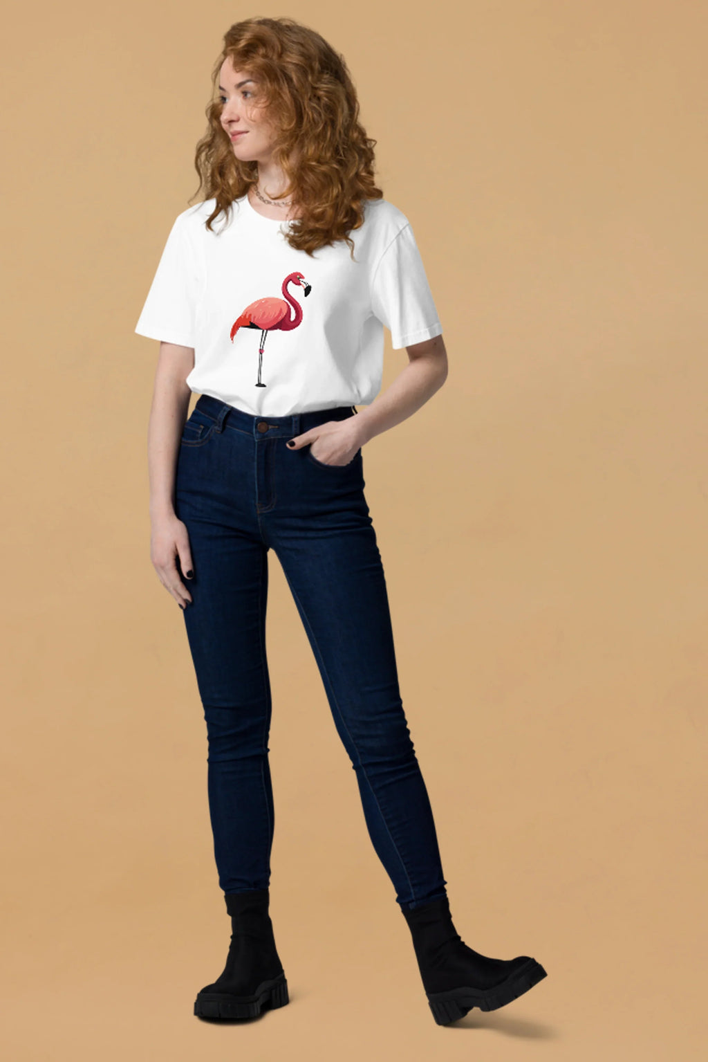Flamingo T-Shirt in White