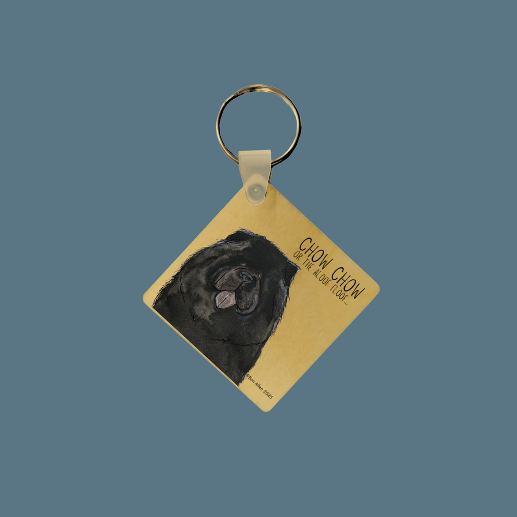Chow Chow Wooden Keyring