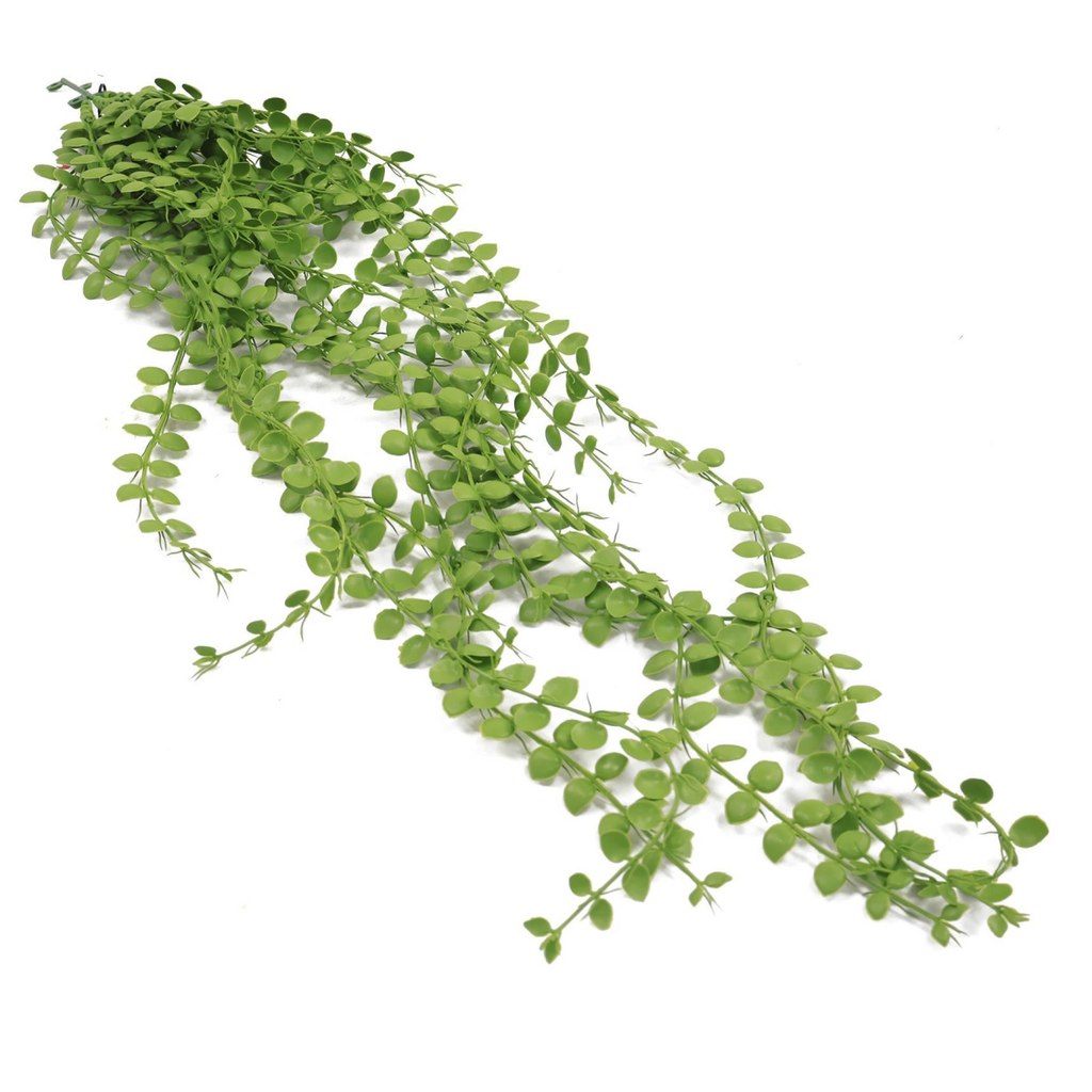 Pack of 6 Hanging UV and Fire Resistant Artificial Pearl String Plants 92cm