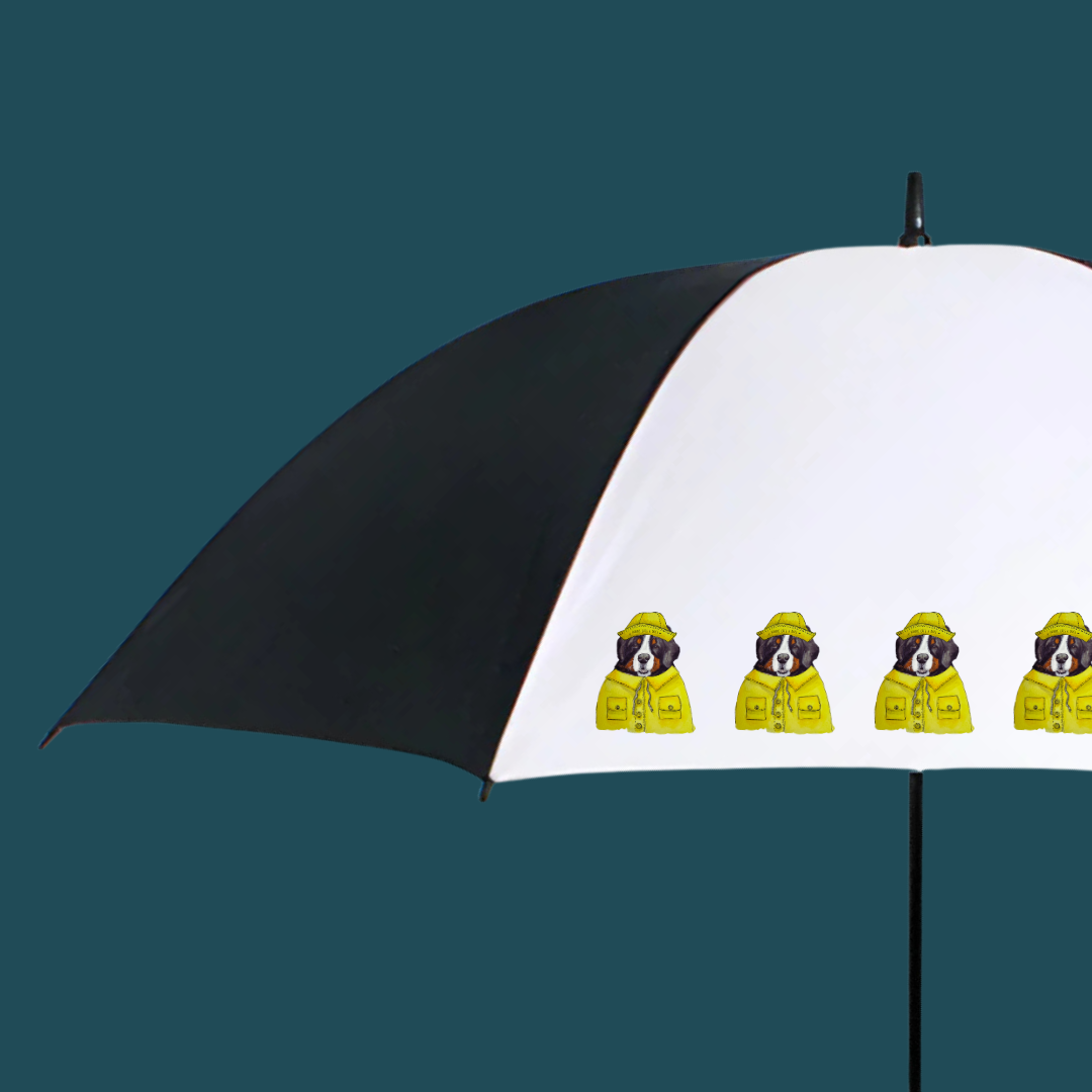 Bernese Mountain Dog Golf Umbrella 60 inch Protection