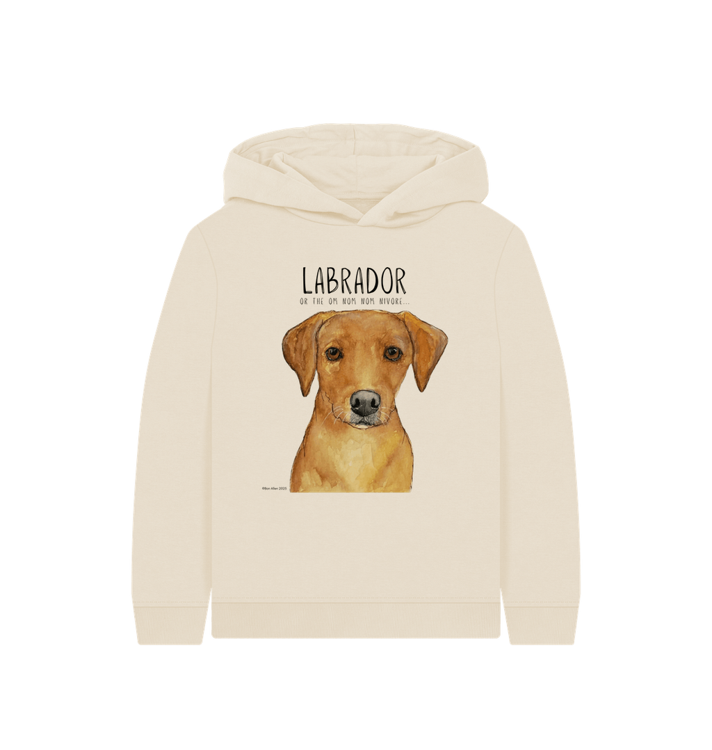 Fox Red Labrador Kids Hoodie Snack Mode Activated