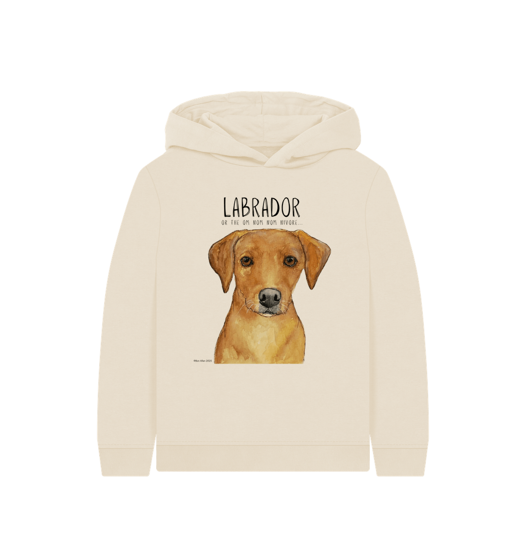 Fox Red Labrador Kids Hoodie Snack Mode Activated