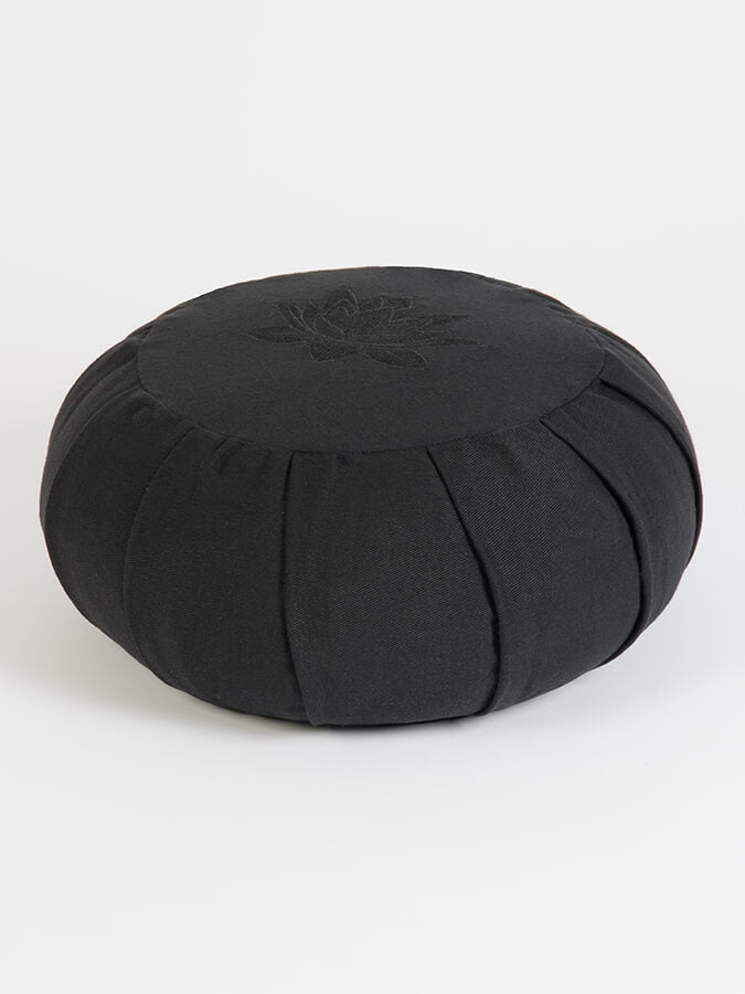 Organic Cotton Round Lotus Zafu Buckwheat Meditation Cushion