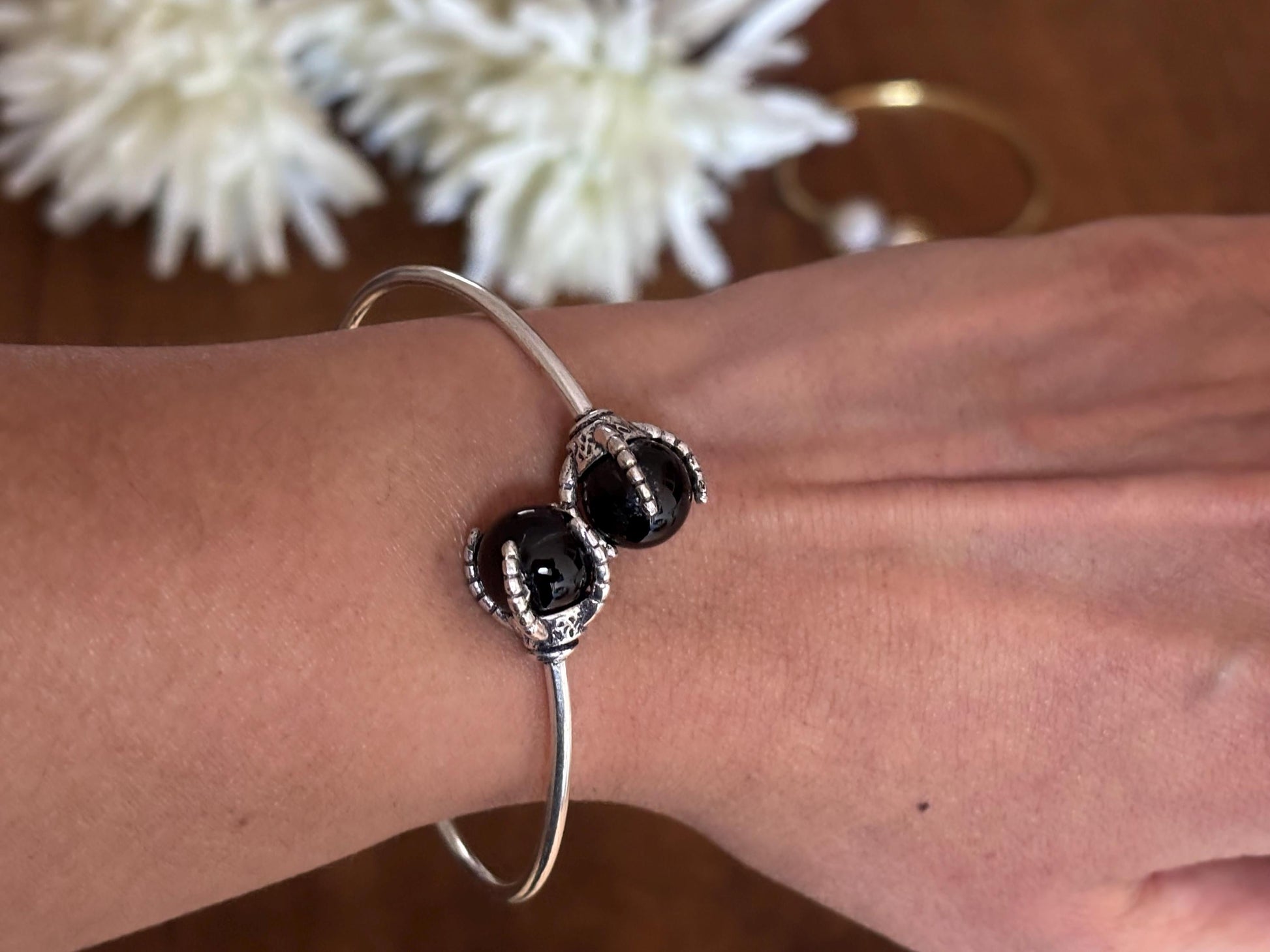 Gem Duo Adjustable Wire Bangles