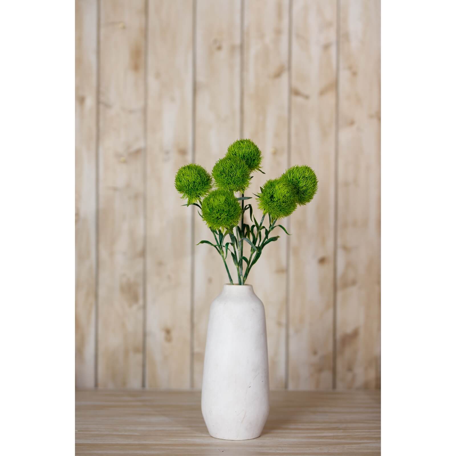 Artificial light green dianthus stem, lifelike plastic flower for home decor, 53 cm tall, vibrant green botanical accent by Sostter at brixbailey.com
