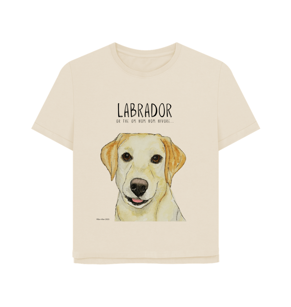 Feed Me Snacks and Compliments Yellow Labrador Relaxed Fit Tee