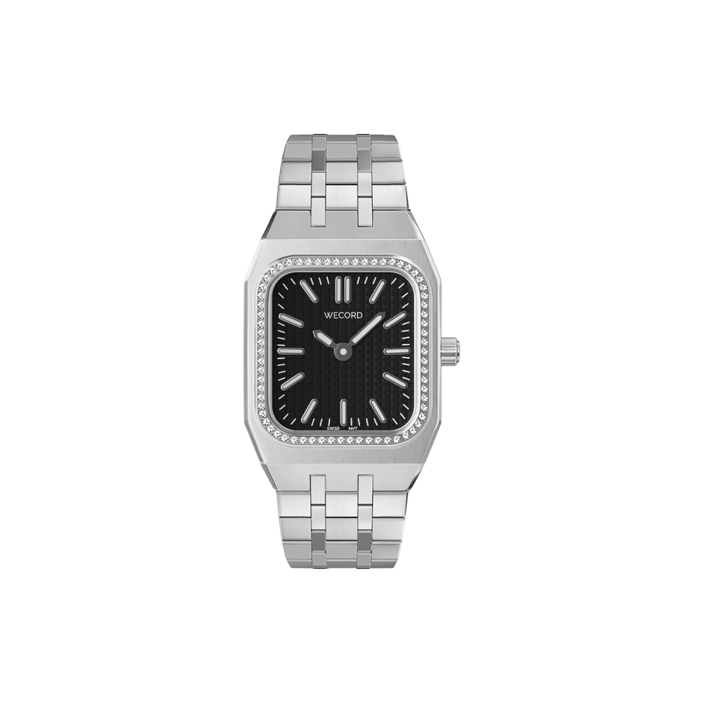 Small Diamond Watch in Stainless Steel