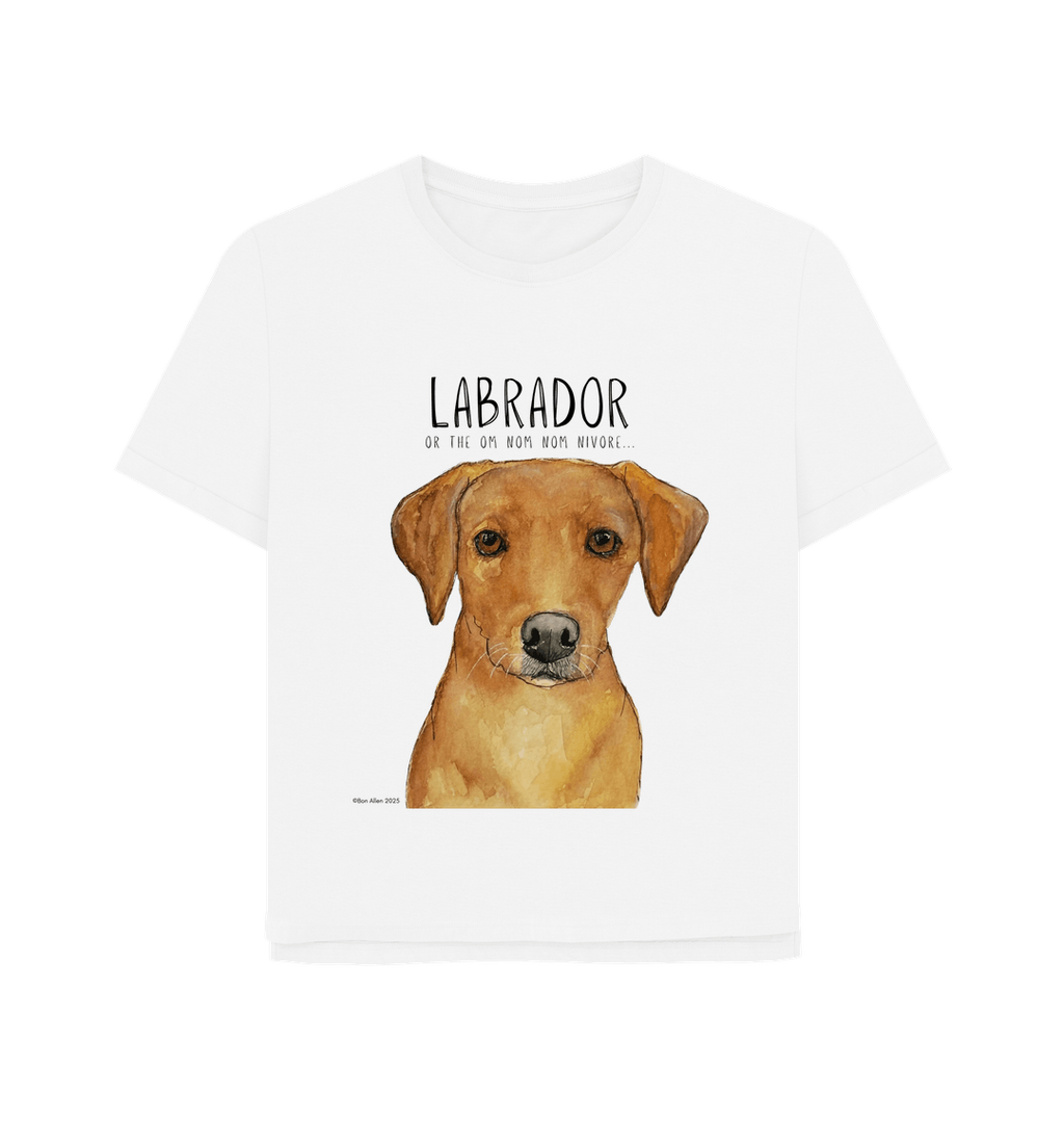 Feed Me Snacks and Compliments Red Labrador Relaxed Fit Tee