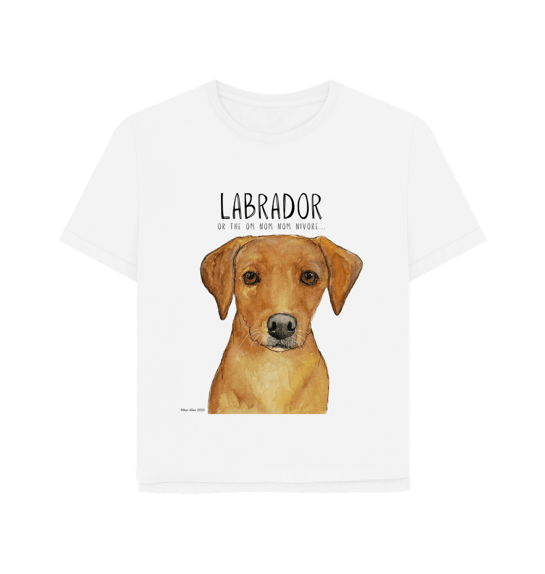 Feed Me Snacks and Compliments Red Labrador Relaxed Fit Tee