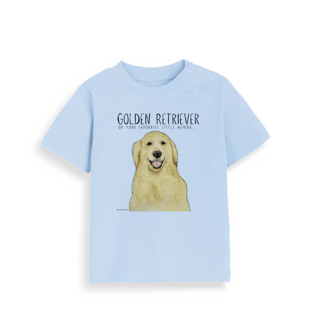Golden Retriever Baby T-Shirt for Little Weirdos