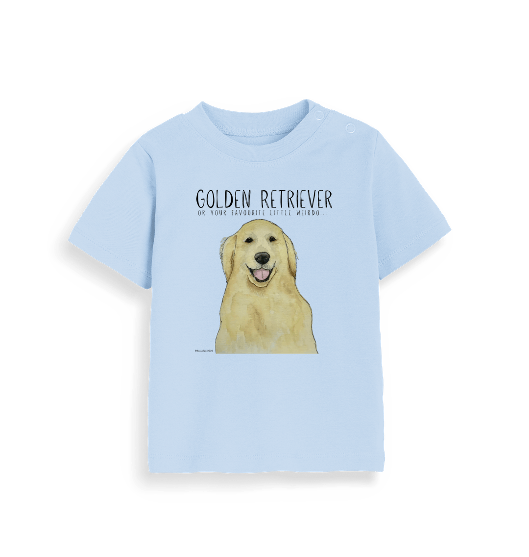 Golden Retriever Baby T-Shirt for Little Weirdos