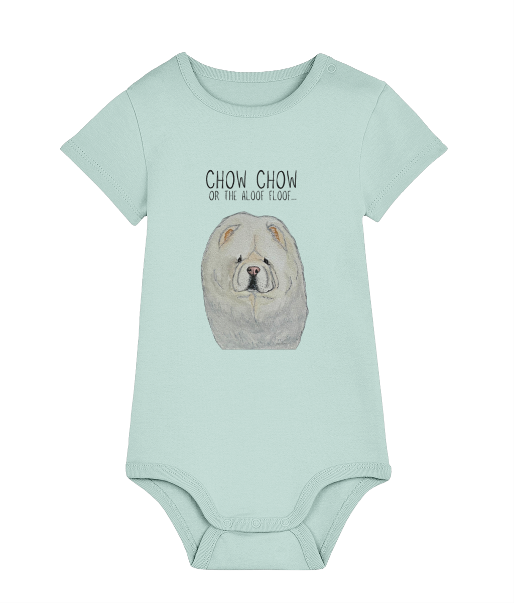 Cream Chow Chow Baby Bodysuit