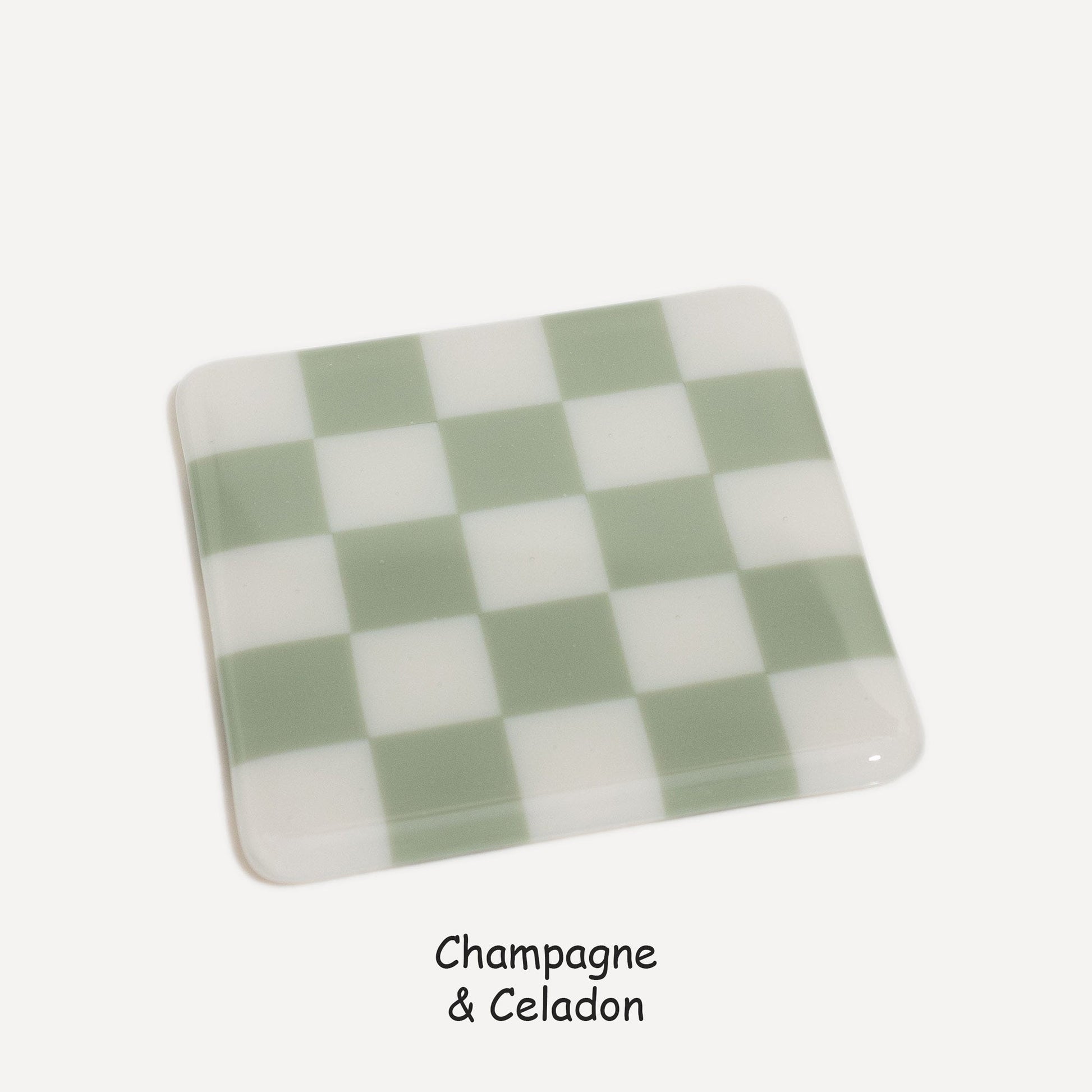 10cm Chequered Dual Colour Coaster Oceanside Collection