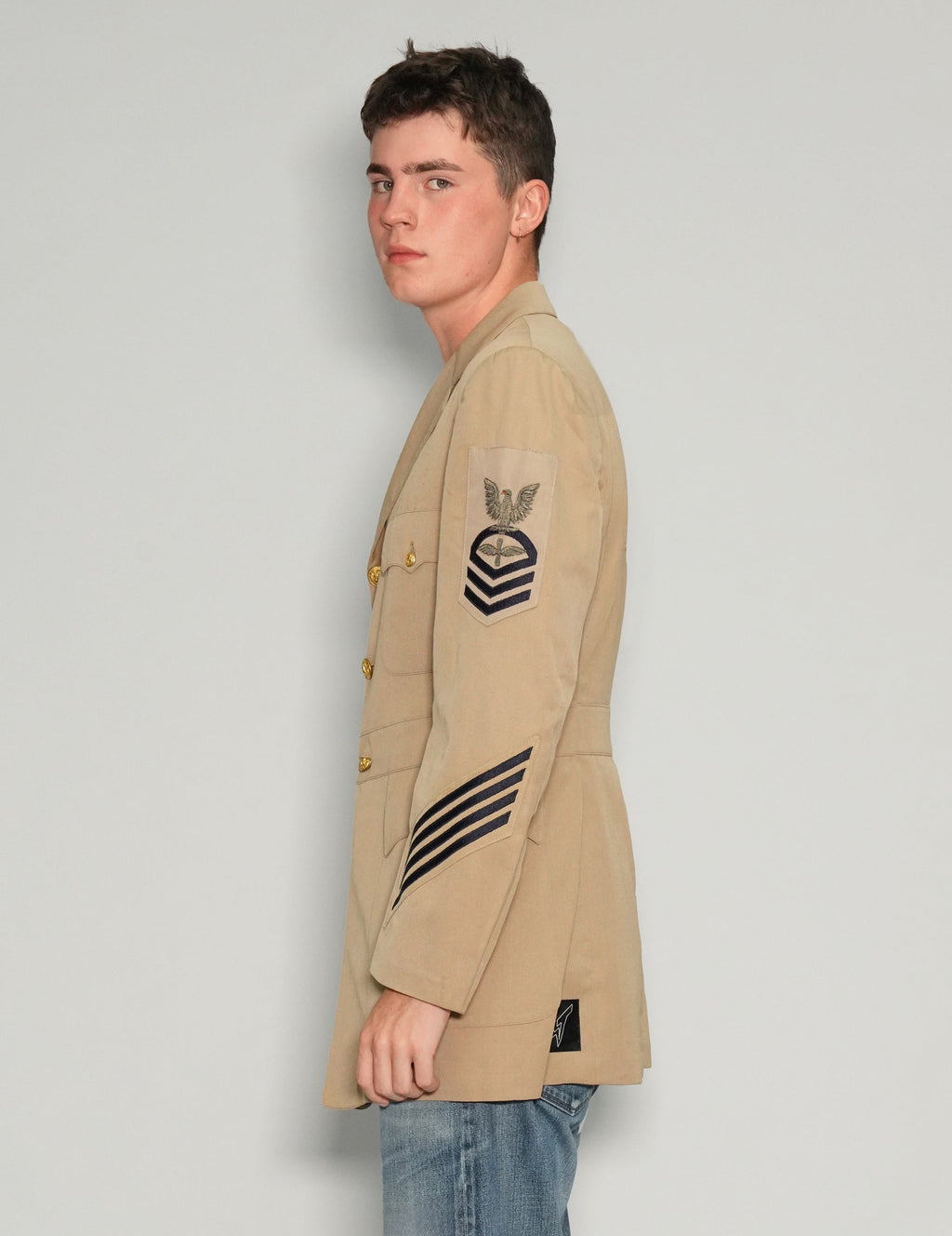 Vintage US Navy Khaki Dress Jacket