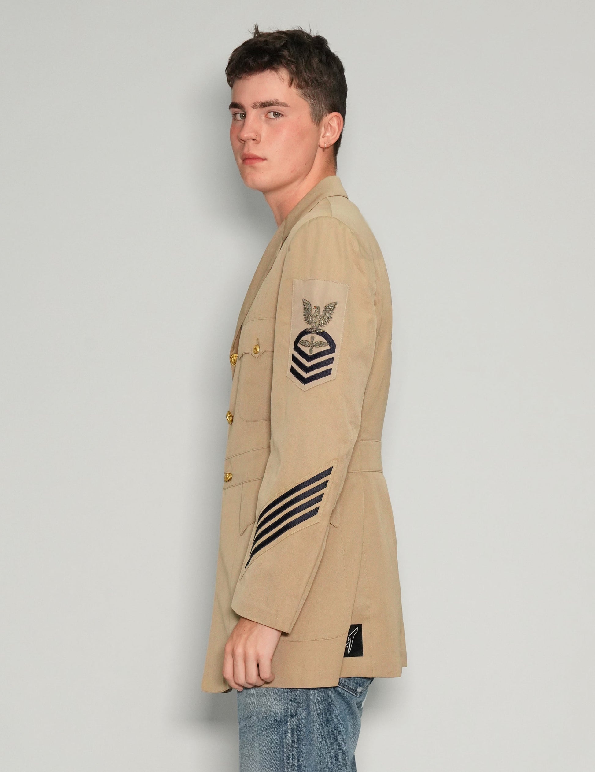 Vintage US Navy Khaki Dress Jacket