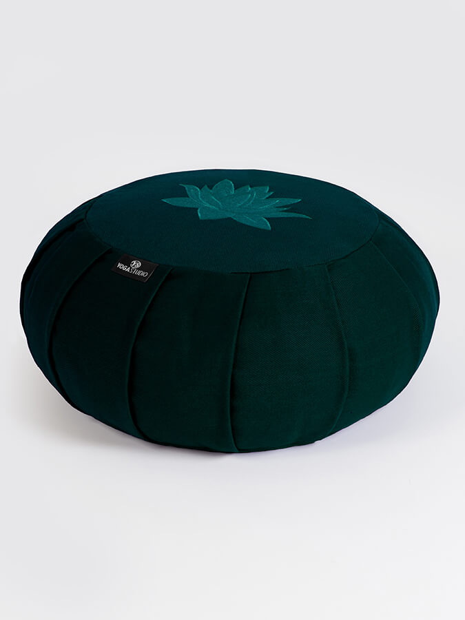 Organic Cotton Round Lotus Zafu Buckwheat Meditation Cushion