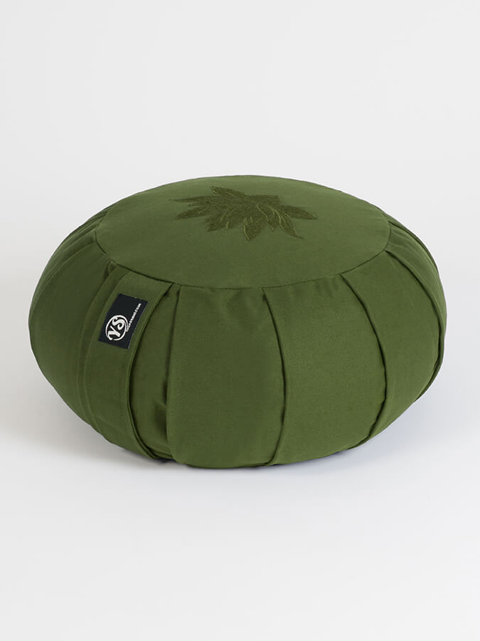 Organic Cotton Round Lotus Zafu Buckwheat Meditation Cushion