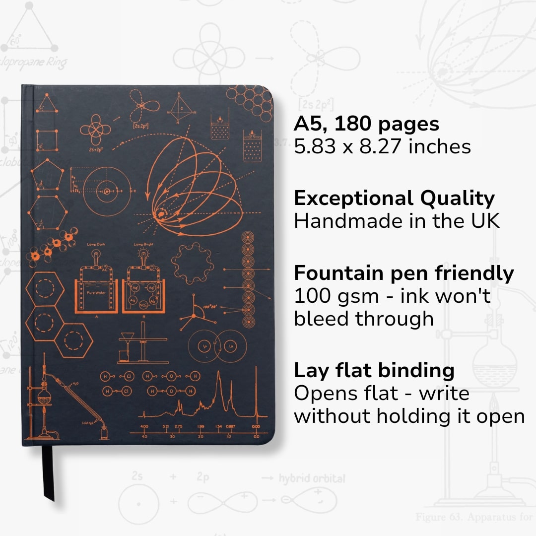 Chemistry A5 Hardcover Notebook