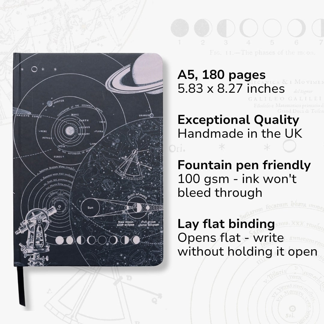 Astronomy A5 Hardcover Notebook