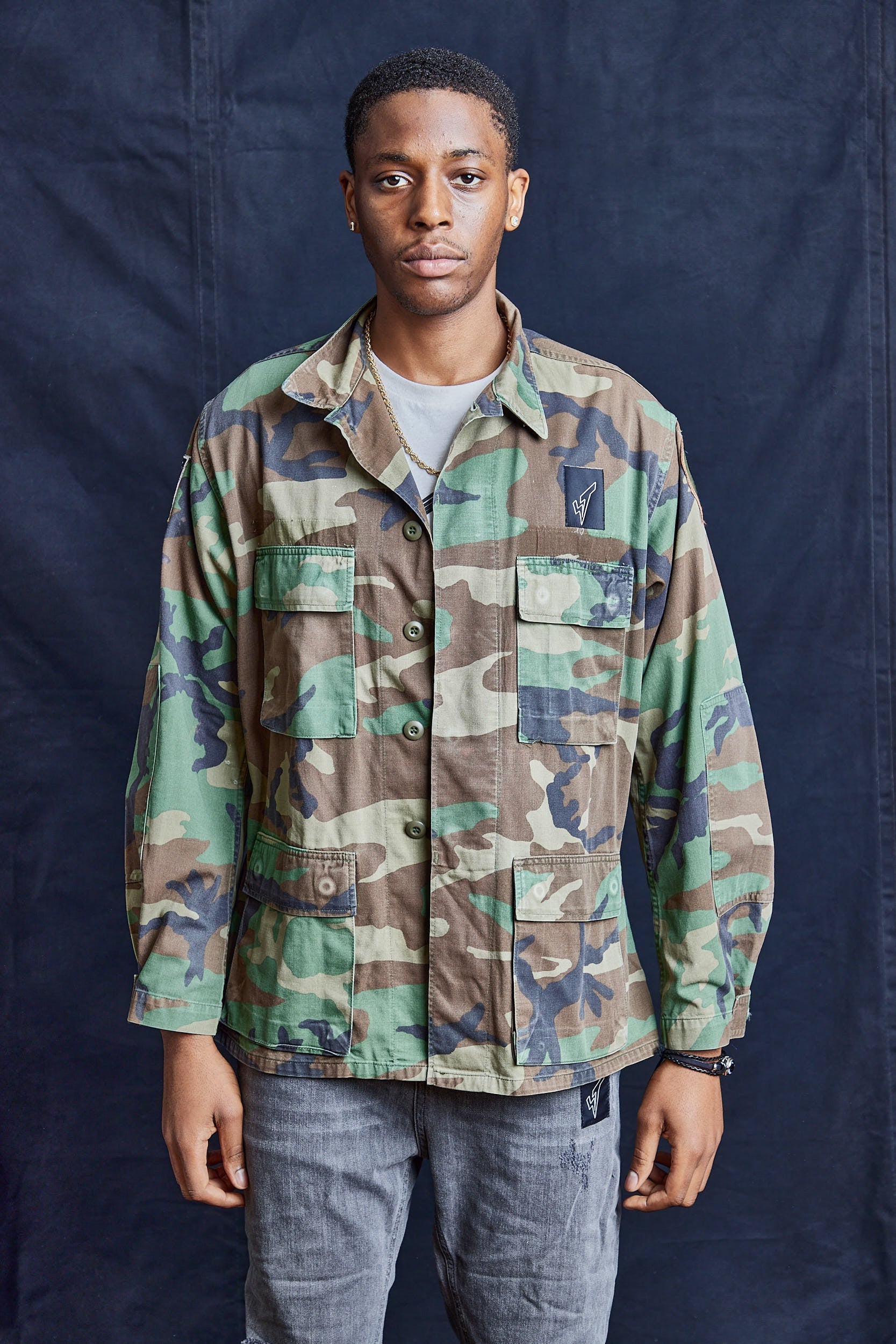 Woodland Camo Field Shirt 1980s Original