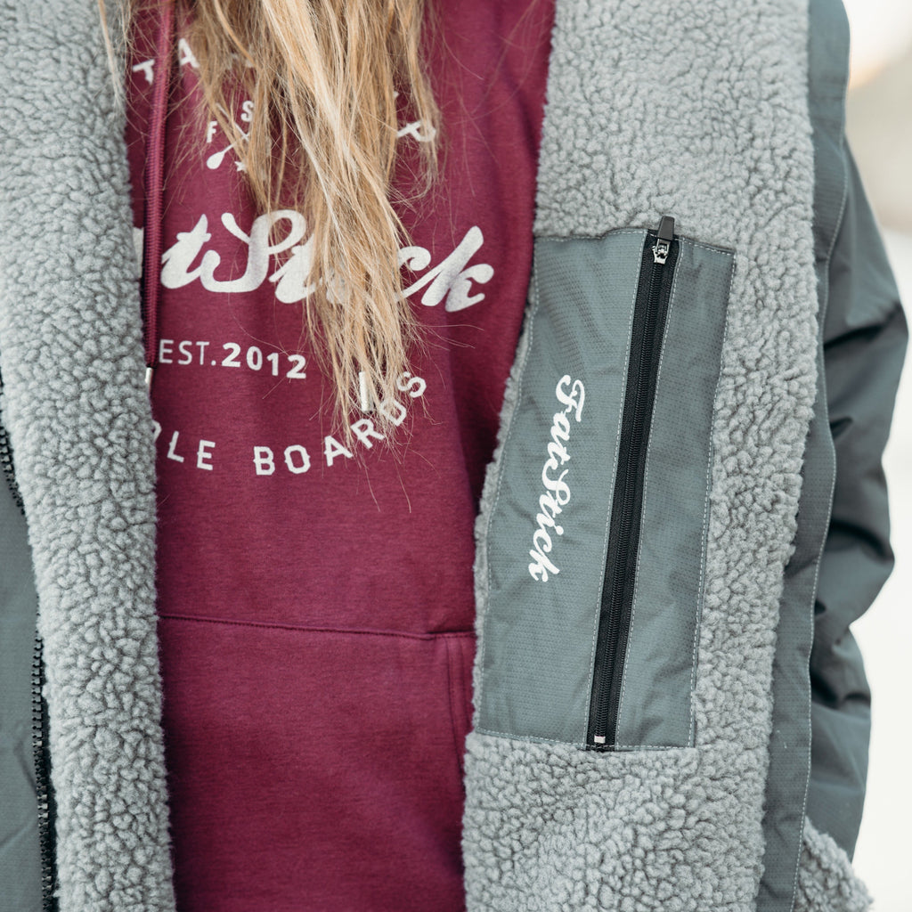 Waterproof Changing Robe with Free Beanie in Recycled Fleece