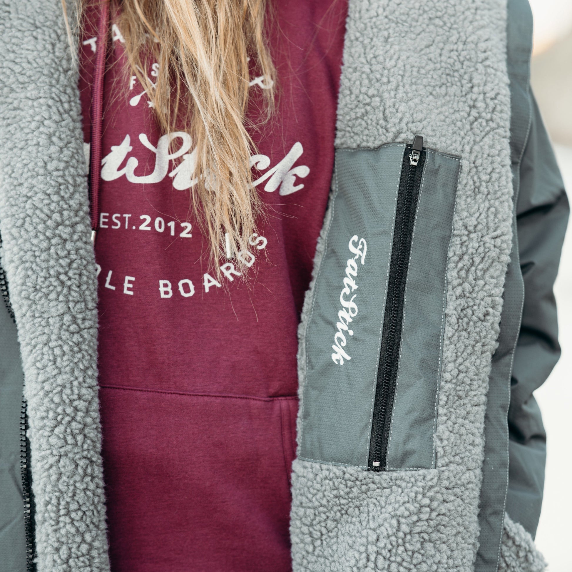 Waterproof Changing Robe with Free Beanie in Recycled Fleece