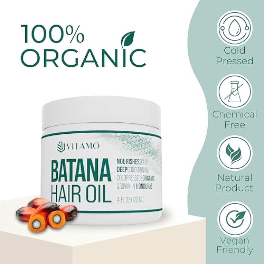 Pure Organic Batana Oil for Hair Growth and Scalp Care