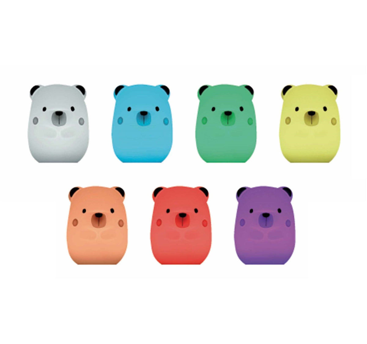 Yum Bear Silicone Night Light Multicolour Sensory Lamp for Babies