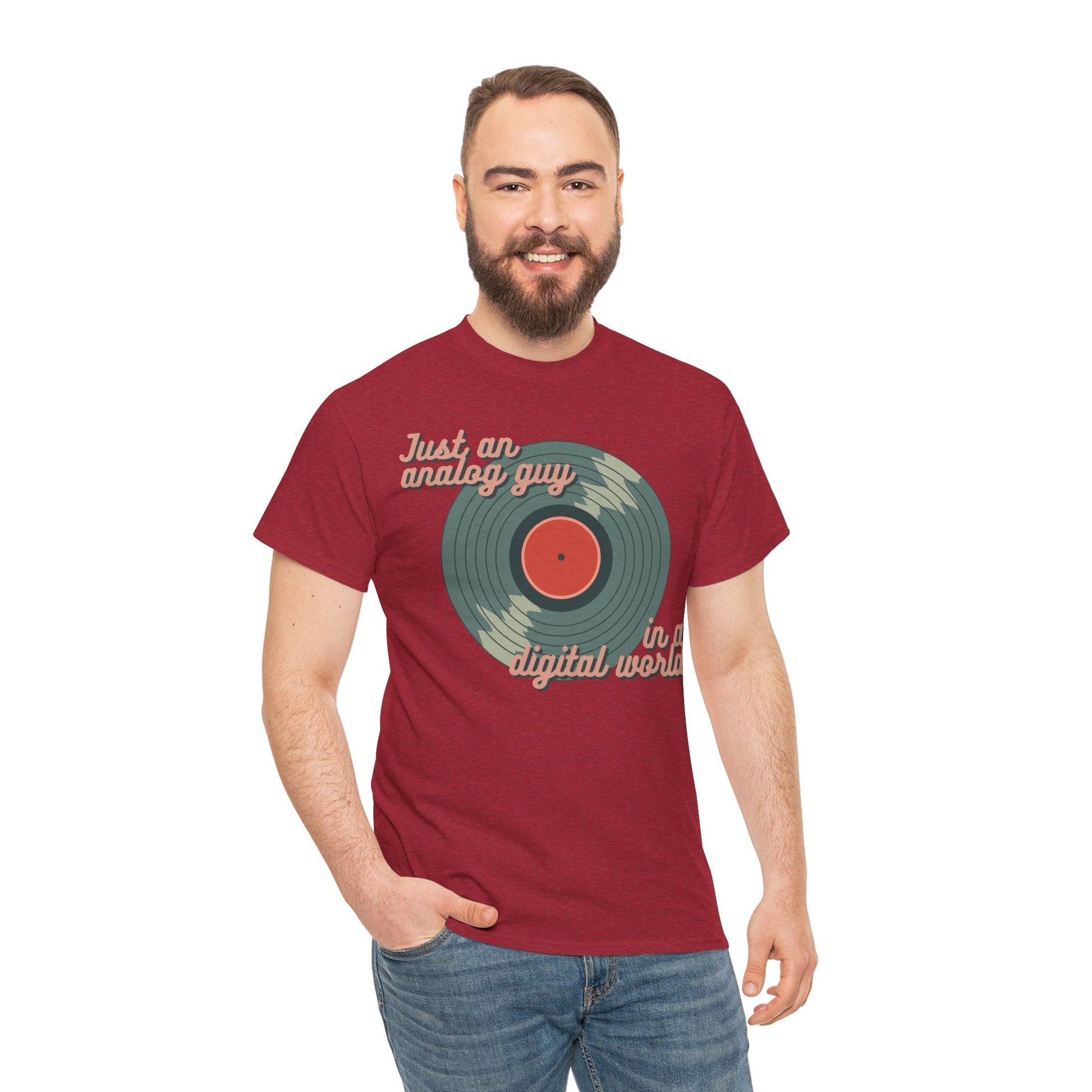 Just an Analog Guy in a Digital World Men's T-Shirt