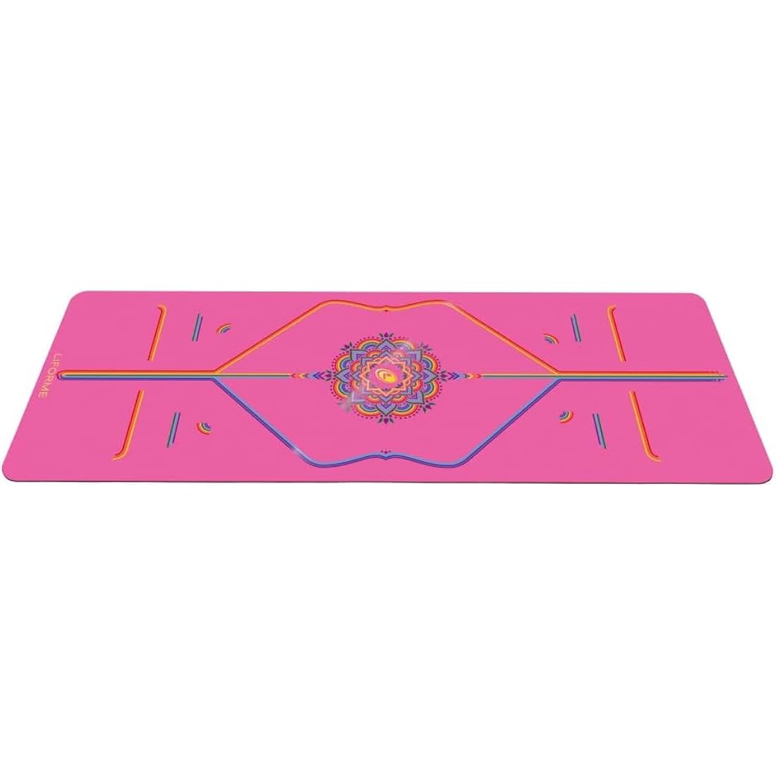 Travel Yoga Mat with Alignment System, Non-slip Grip and Eco-friendly Design