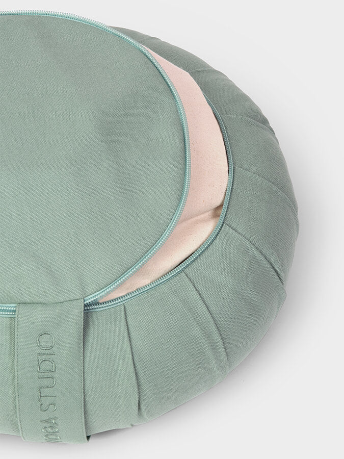 Organic Cotton Round Lotus Zafu Buckwheat Meditation Cushion