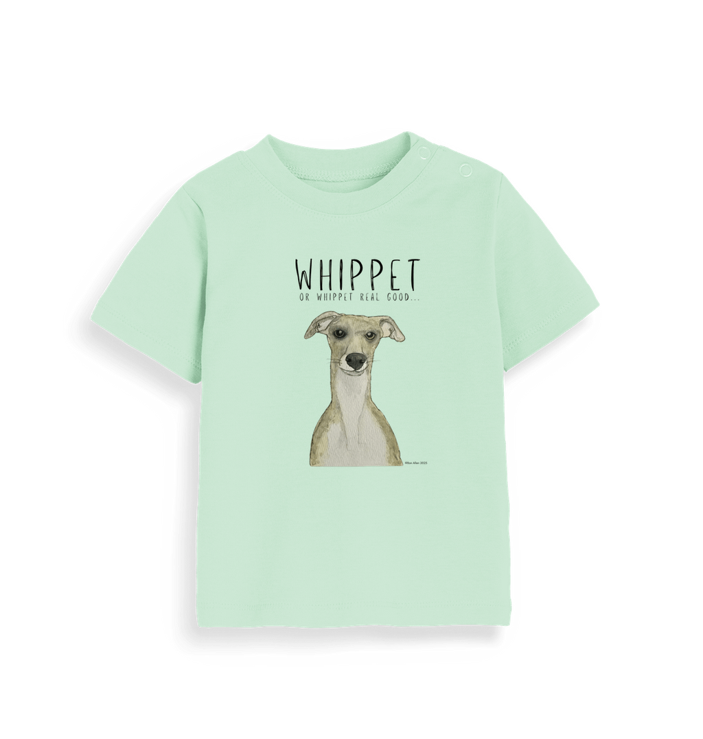 Tiny Human Big Whippet Energy Baby T Shirt