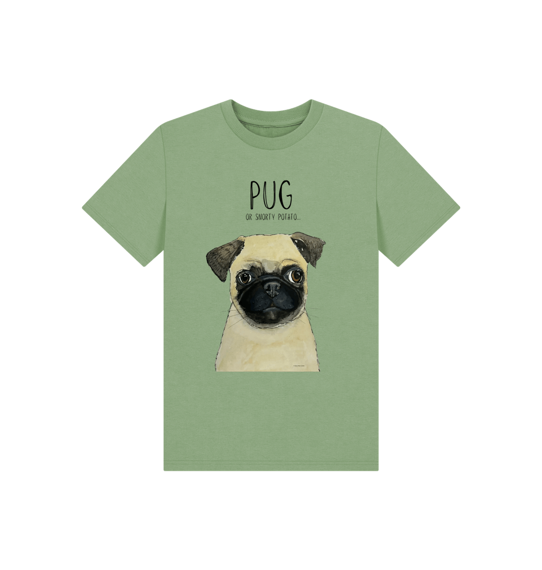 Snorty Potato Kids T-Shirt Adorable Pug Print for Children