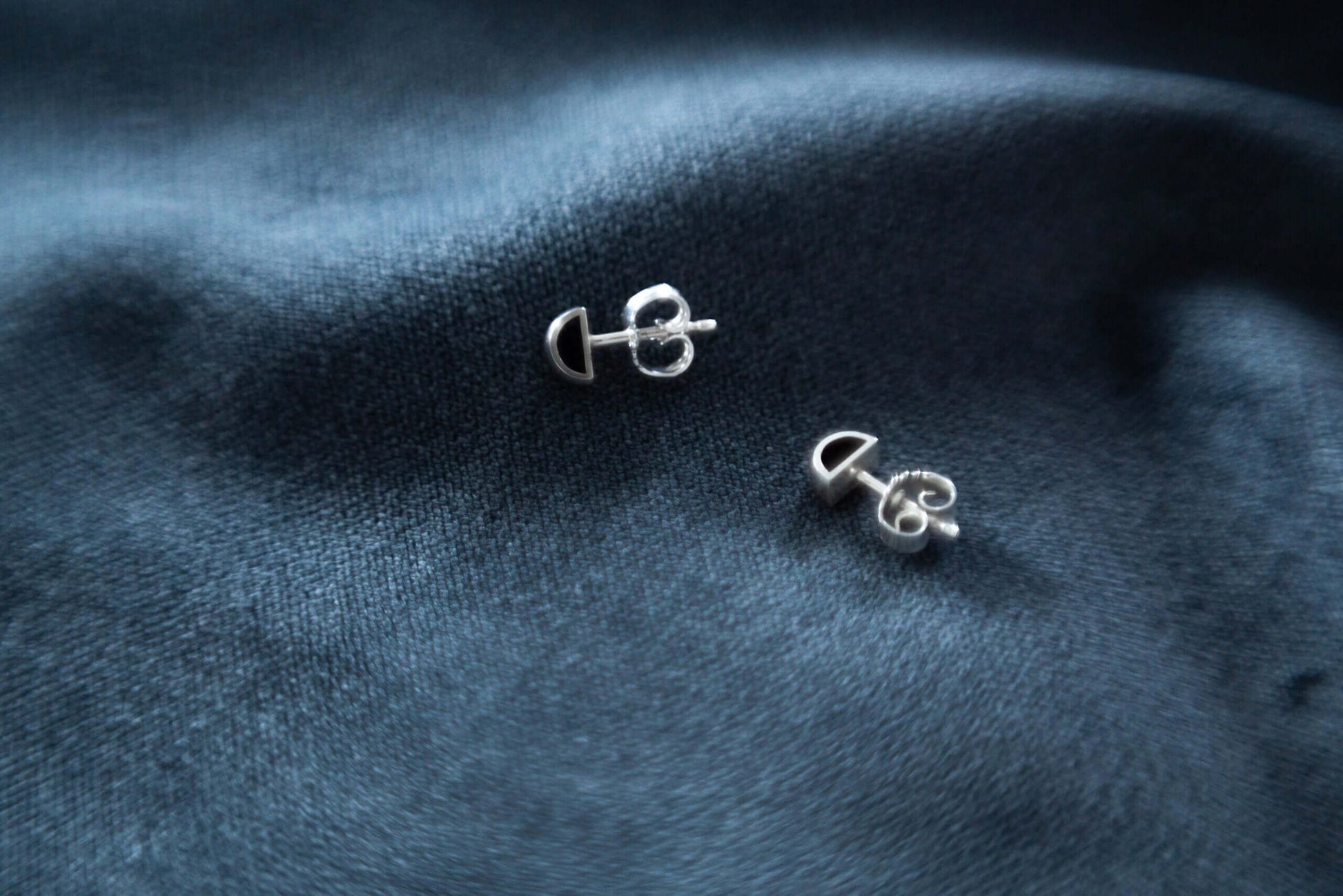 Minimalist Silver 925 Stud Earrings - Sleek & Lightweight Design by Maarja Palu at www.brixbailey.com