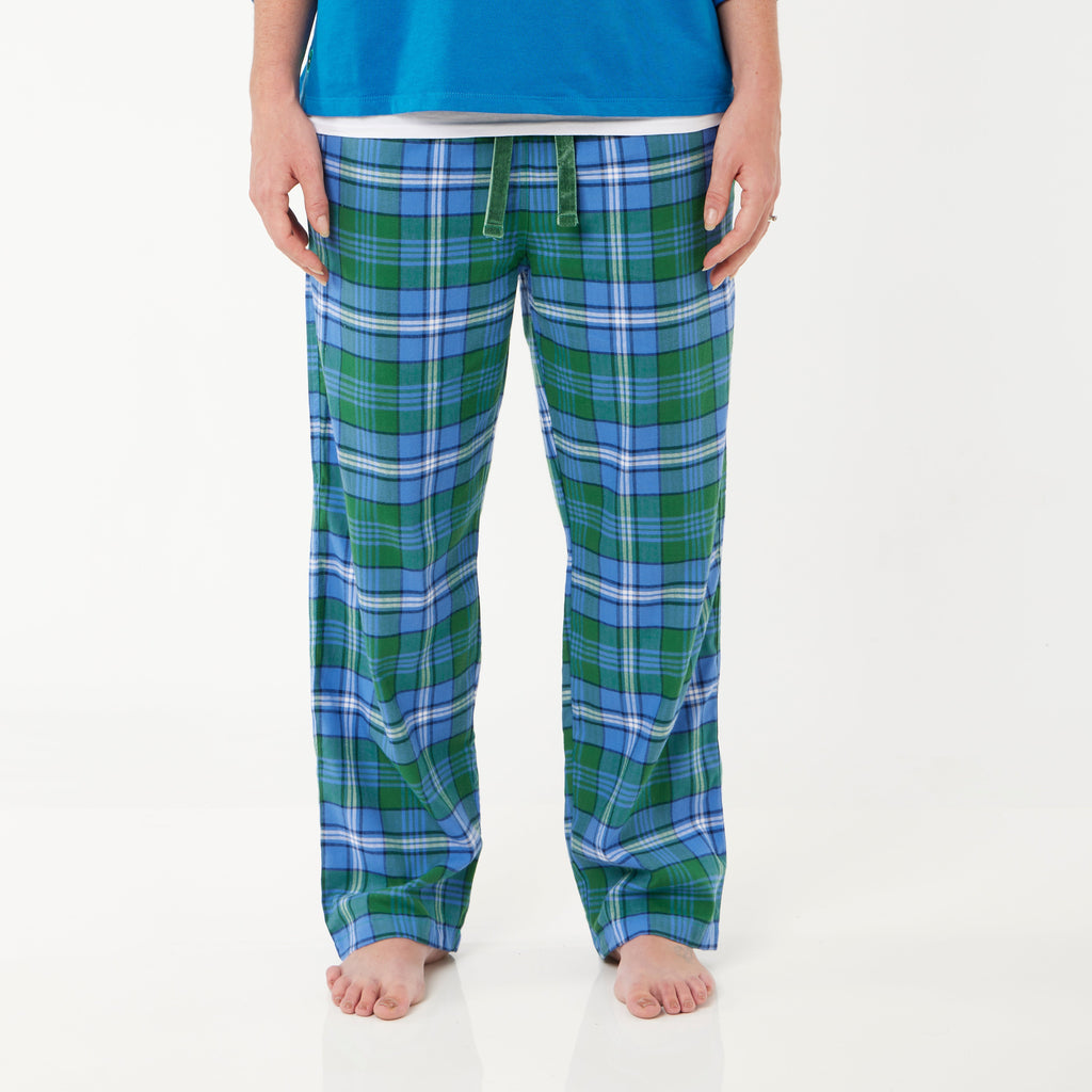 Women Green Sea Turtle Loungers in Organic Cotton