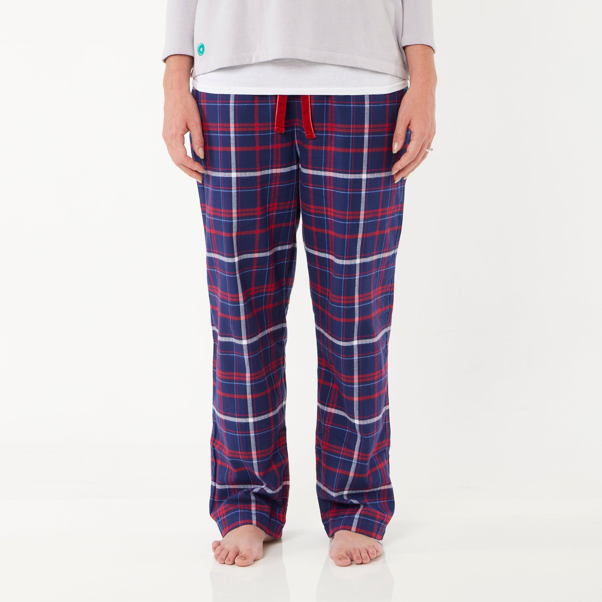 Women Red Panda Loungers in Organic Cotton