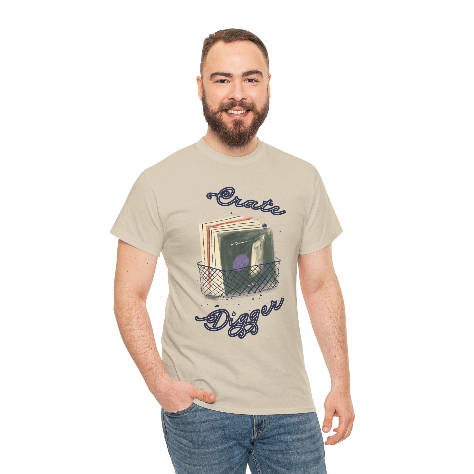 Crate Digger Vinyl Records Men's T-Shirt